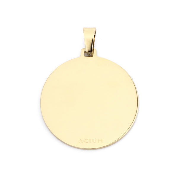 Engraving 
Pendant Basic Round Large  Gold Plated LARGE