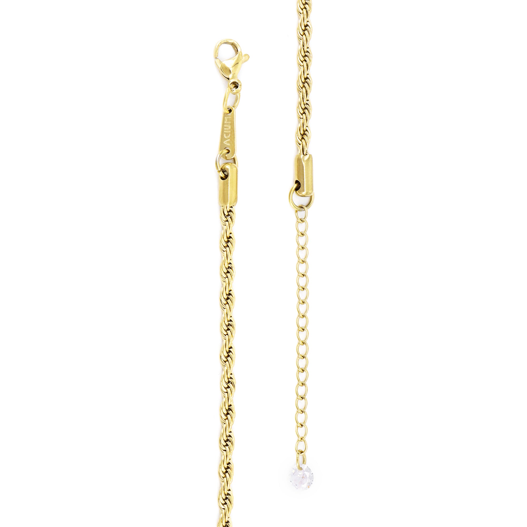 French curb chain. Gold-plated – ACIUM