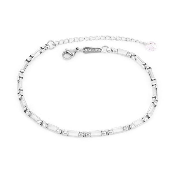 Armband Basic Venezian Rounded Links Stahl 18 / Stahl