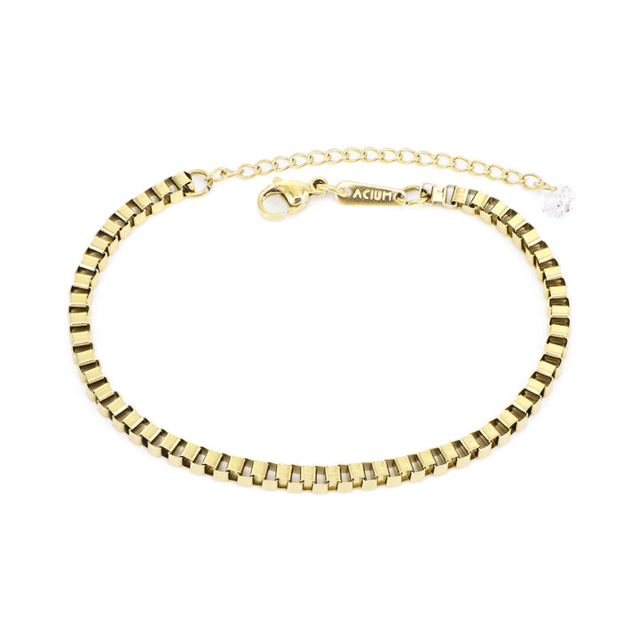 Armband Basic Veneziana Glieder Vergoldet 18 / Stahl