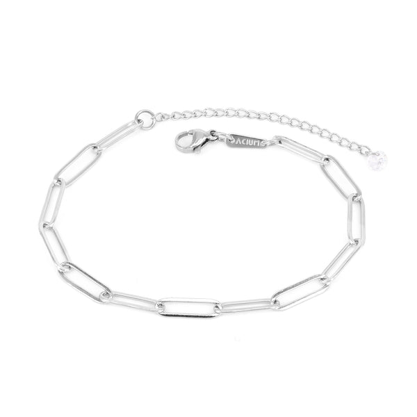 Armband Basic Clip Links Stahl 18 / Stahl