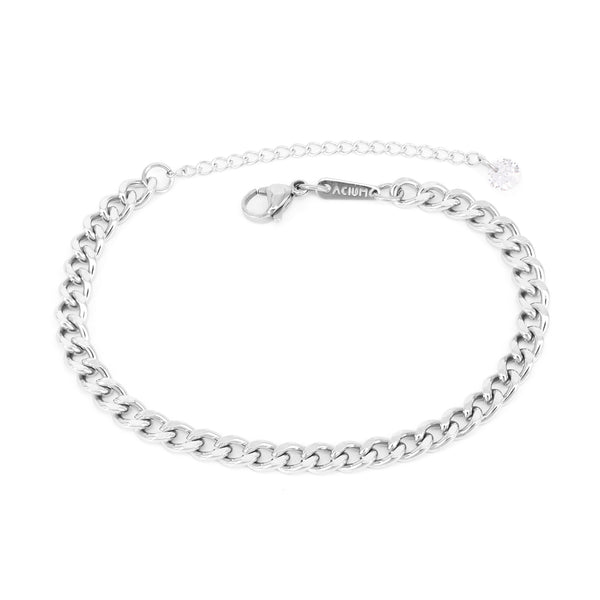Armband Basic Links Grumet Stahl 18 / Stahl