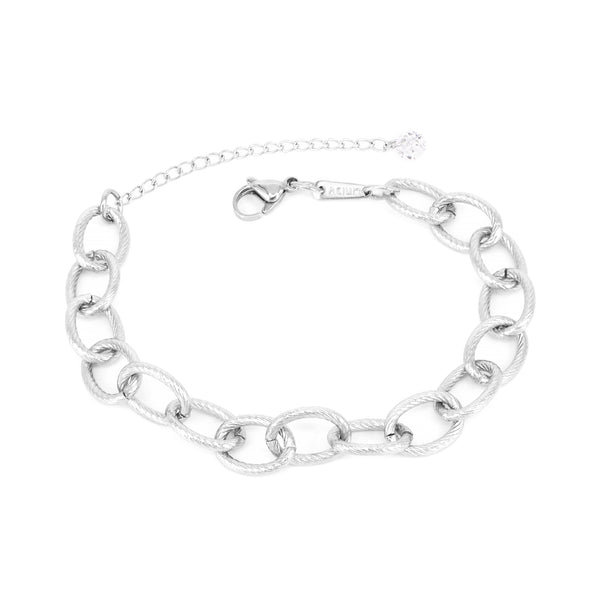 Armband Basic Links Portuguesa Stahl 18 / Stahl