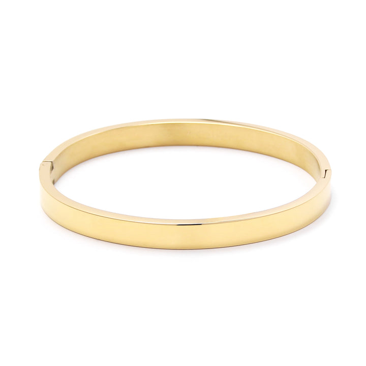 BRACELET BASIC RIGID SMOOTH GOLD PLATED 18