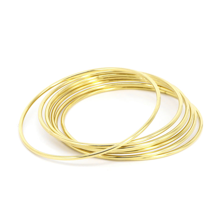 Armband Basic Dünn Vergoldet 18 / Stahl