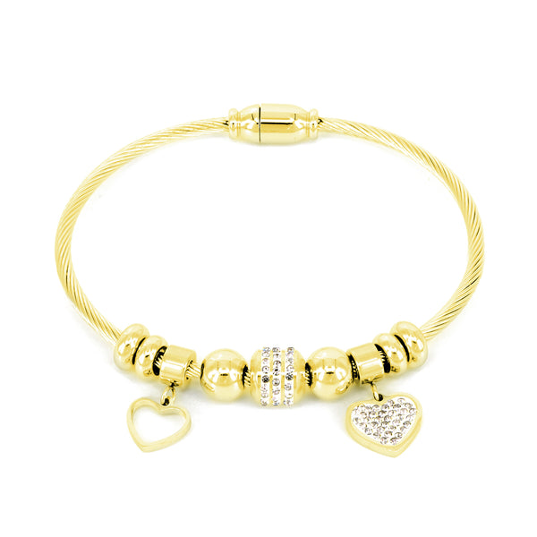 Armband Glow Set Aus Zirkonit Details Vergoldet 18 / Stahl