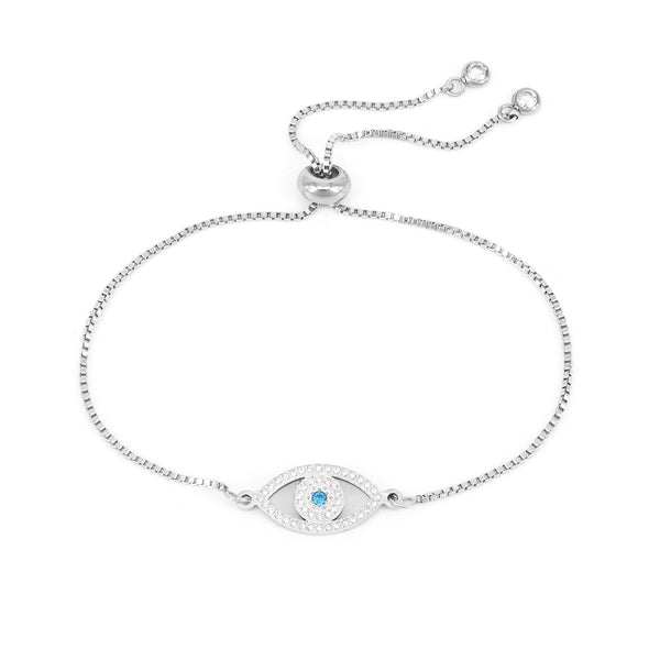 Armband Glow Augenform Mit Zirkonia-Stahl 21 / Stahl