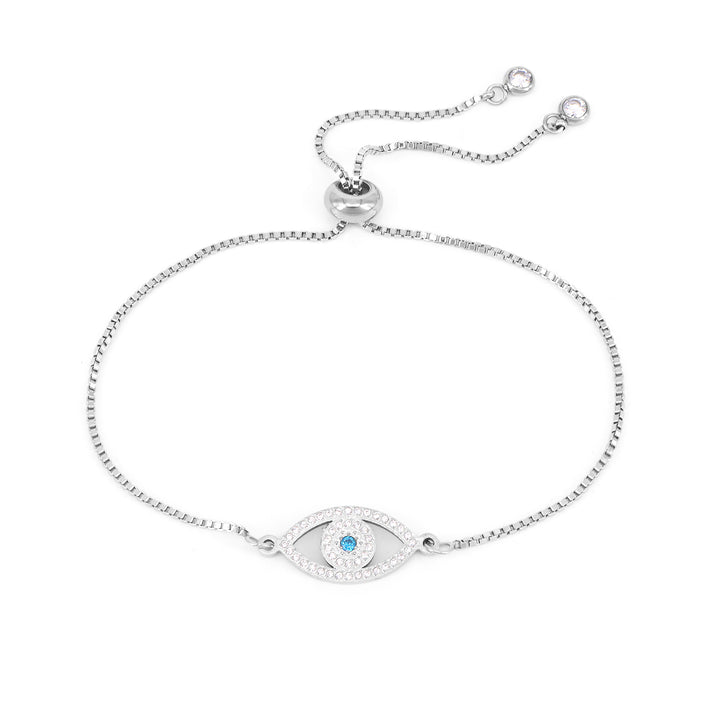 Armband Glow Augenform Mit Zirkonia-Stahl 21 / Stahl