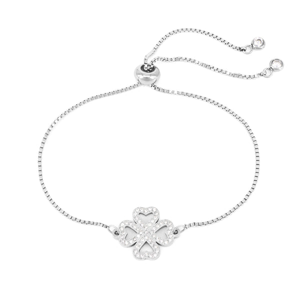 Armband Glow Clover Form Mit Zirkonia-Stahl 21 / Stahl
