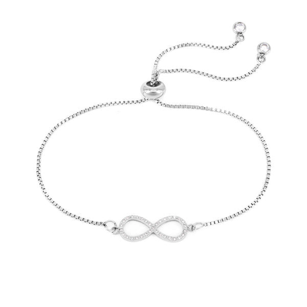 Armband Glow Infinity Shape Mit Zirkonia-Stahl 21 / Stahl