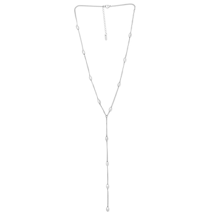 Halskette Basic Lang Mit Kugeln Stahl Stahl