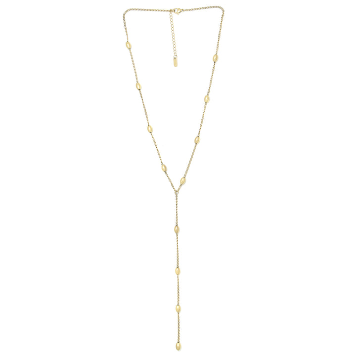 Halskette Basic Lang Mit Kugeln Vergoldet Stahl