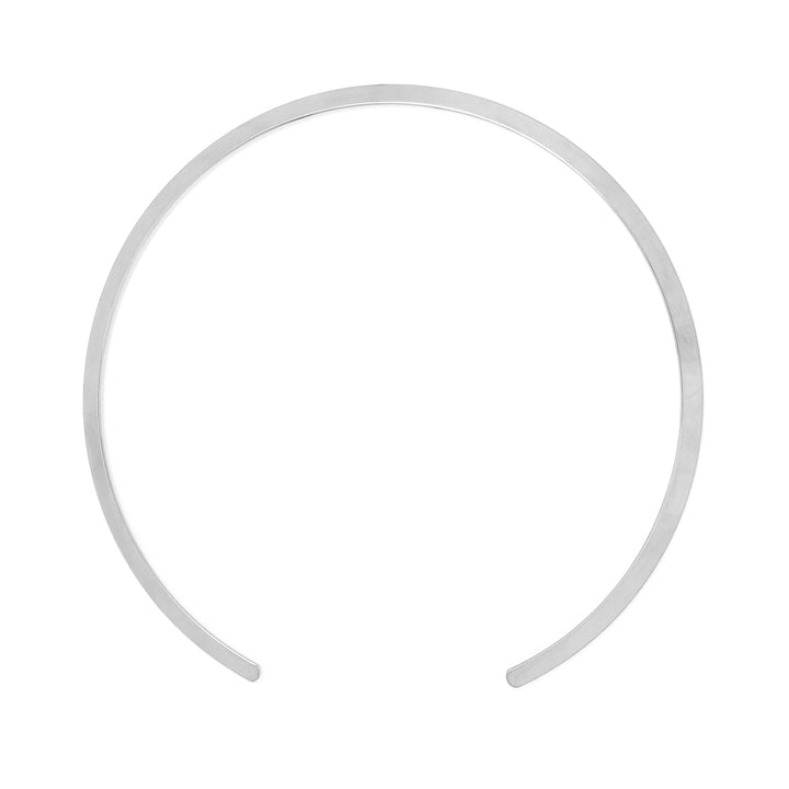 Halskette Basic Breiter Halbrunder Stahl Stahl