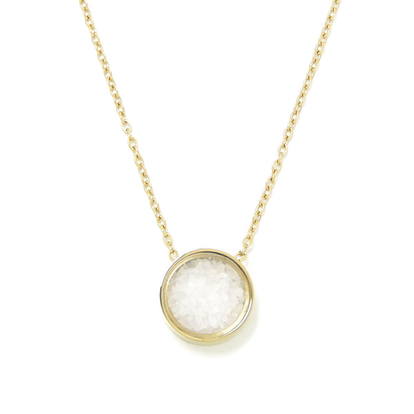 Halskette Basic Kreisförmig Vergoldet Stahl