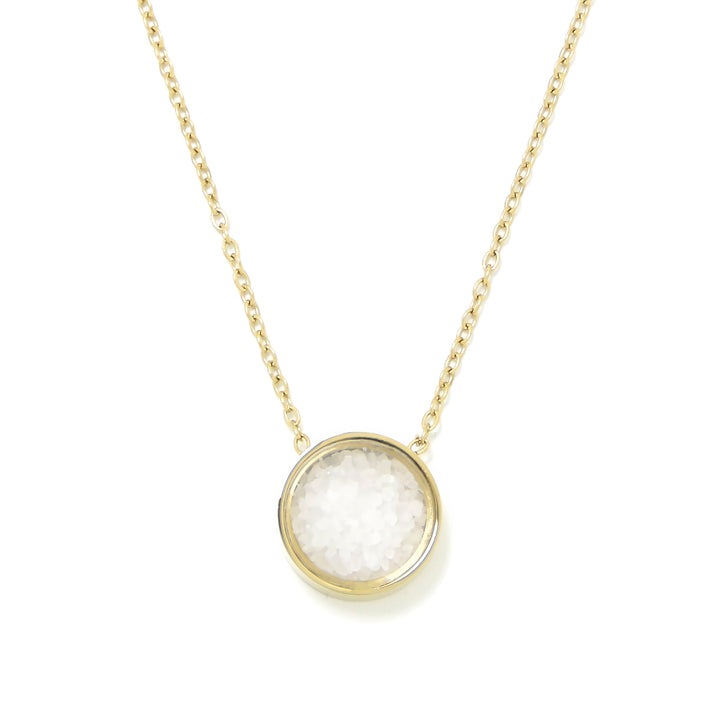 Halskette Basic Kreisförmig Vergoldet Stahl