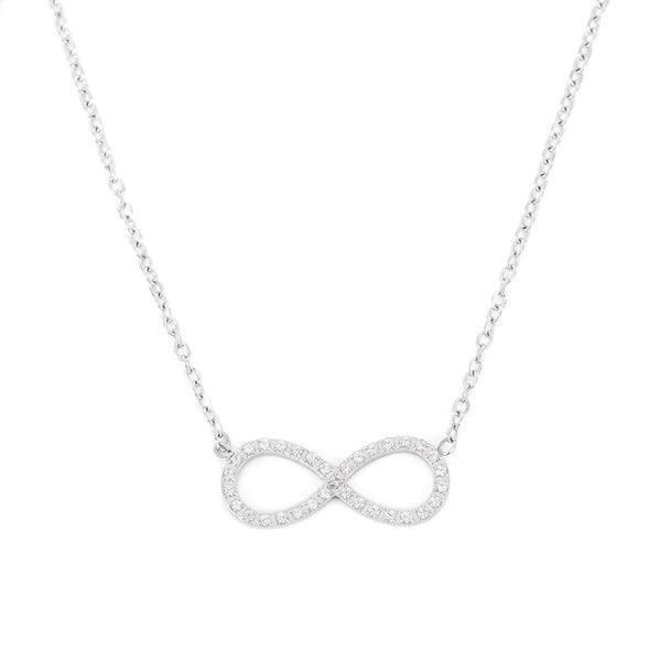 Halskette Glow Infinity Mit Zirkonia Stahl Stahl