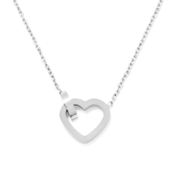 Halskette Basic Herz Stahl Stahl