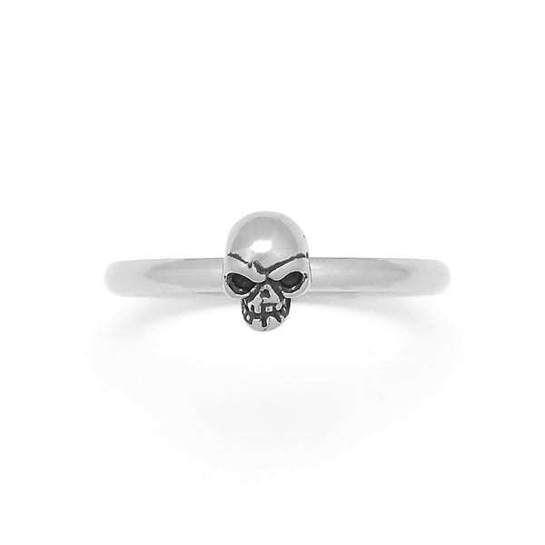 Ring Dark Small Skull Old Black MEDIUM