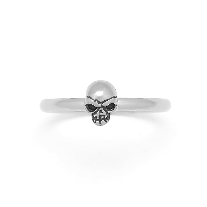 Ring Dark Small Skull Old Black MEDIUM