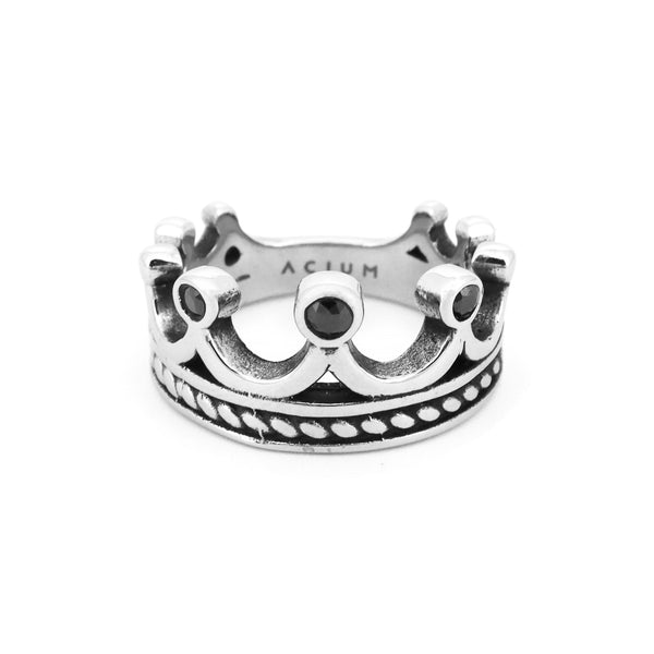 Ring Dark Crown Old Black MEDIUM