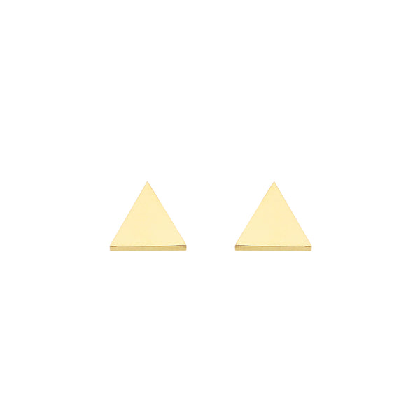 EARRING BASIC TRIANGLE GOLD PLATED