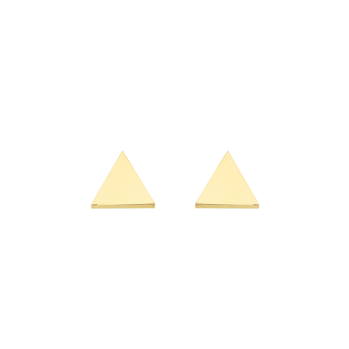 EARRING BASIC TRIANGLE GOLD PLATED