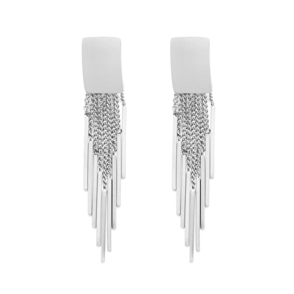 EARRING PRIME HOLLOW RECTANGLE STEEL