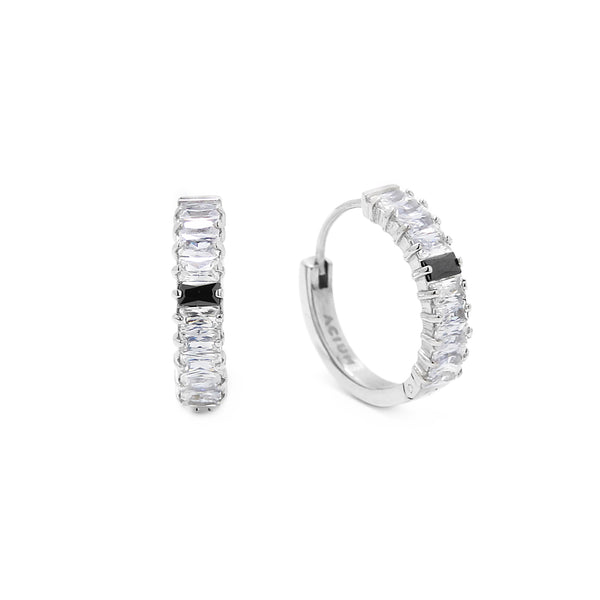 EARRING GLOW CASCADE RECTANGULAR BASE STEEL