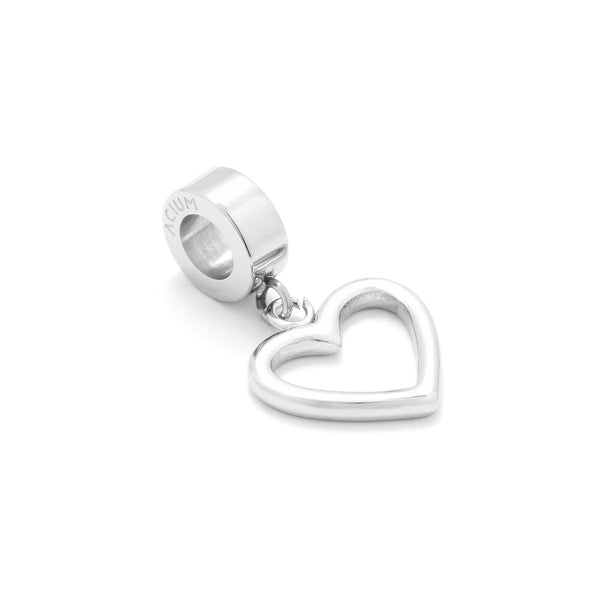 CHARMS BASIC SMOOTH HEART STEEL