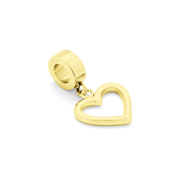 CHARMS BASIC SMOOTH HEART GOLD PLATED