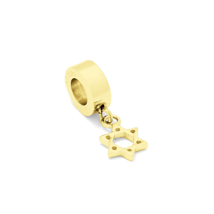CHARMS BASIC DAVID SMOOTH GOLD PLATED
