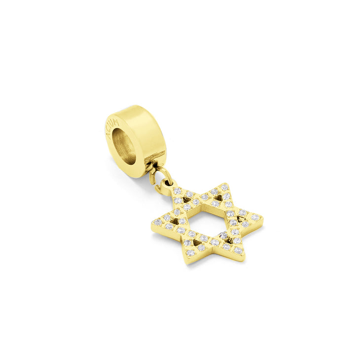 CHARMS BASIC DAVID ZIRCONIAS GOLD PLATED