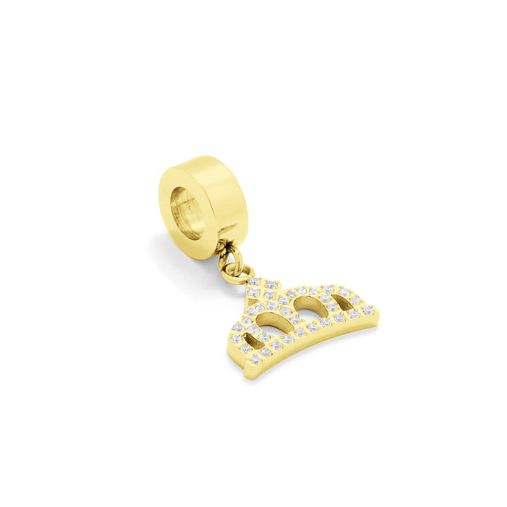 CHARMS BASIC COROA ZIRCONIAS GOLD PLATED