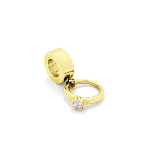 CHARMS BASIC SOLITARY GOLD PLATED