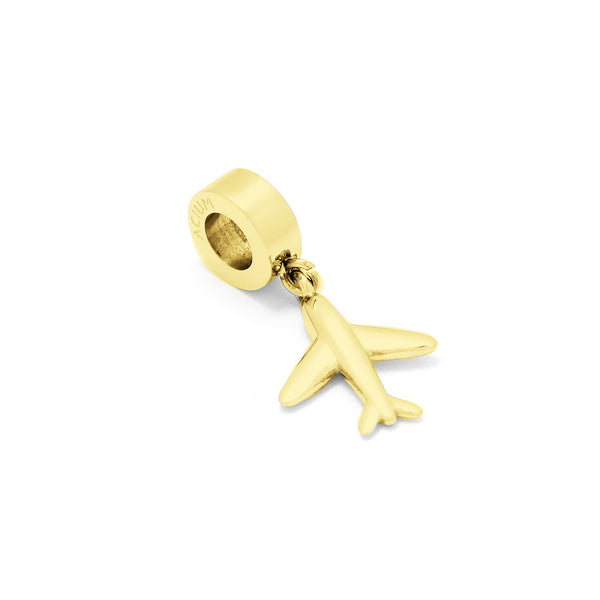 CHARMS BASIC PLANE GOLD PLATED