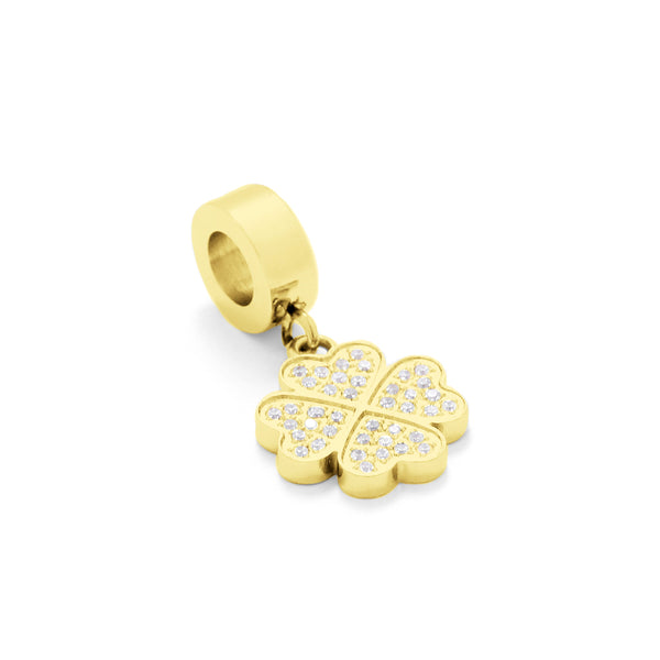 CHARMS BASIC CLOVER GOLD PLATED