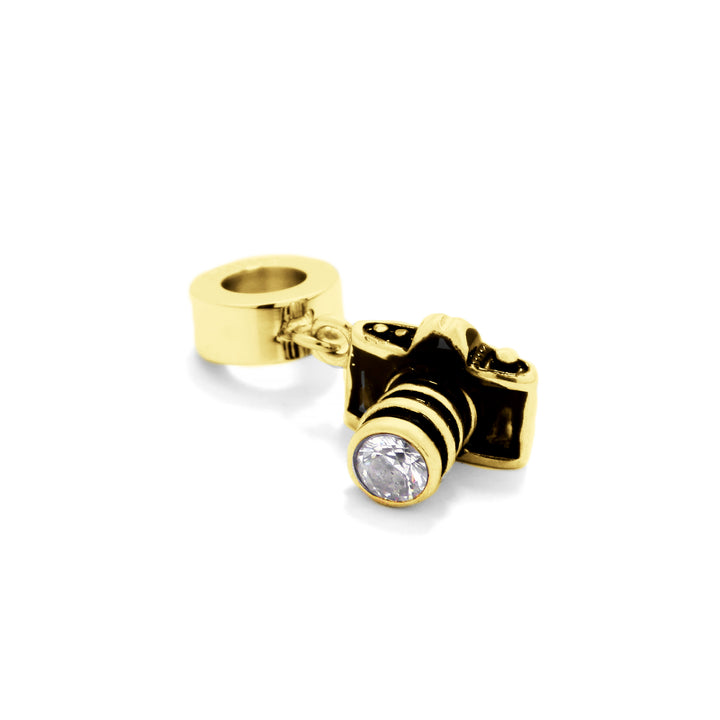 CHARMS BASIC CAMERA GOLD PLATED