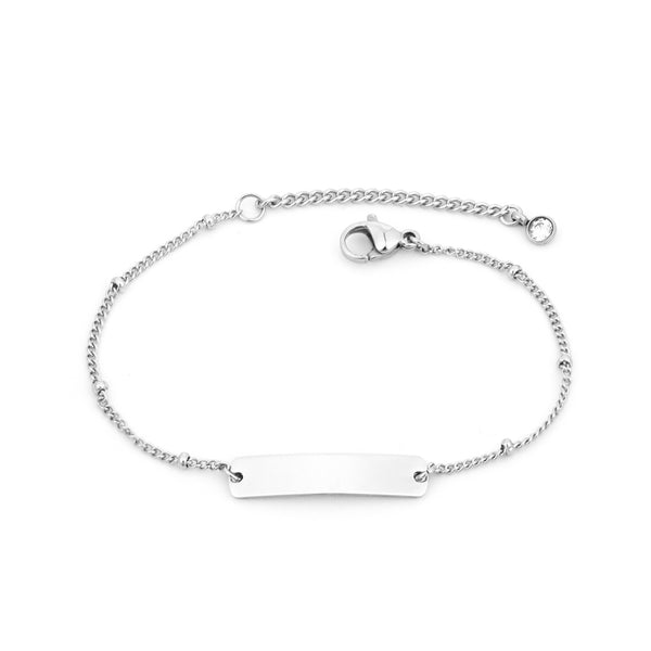 Armband Basic Grumet Link Und Zentralplatte Aus Stahl Stahl