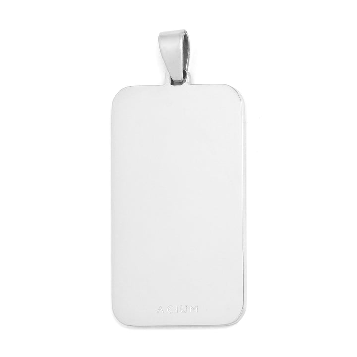 ENGRAVING 
PENDANT BASIC RECTANGULAR LARGE STEEL LARGE