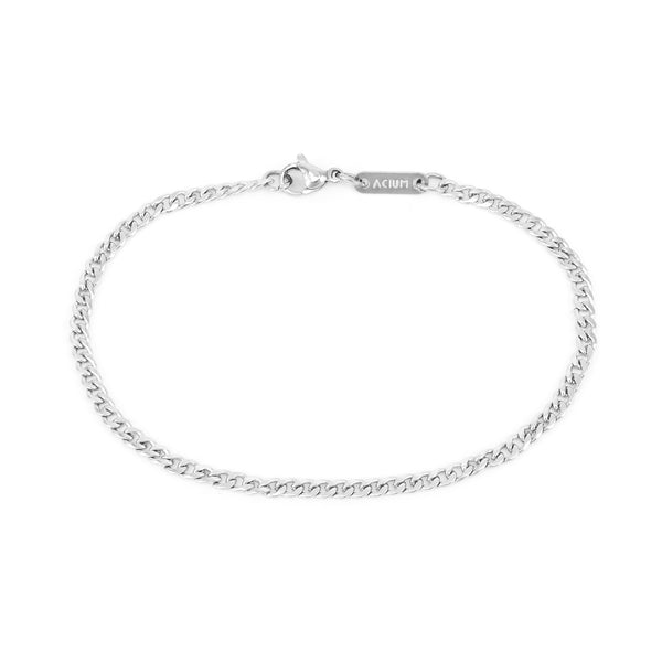 Armband mit Grumelgliedern , Gliedergröße: 0,8 x 3,0 mm