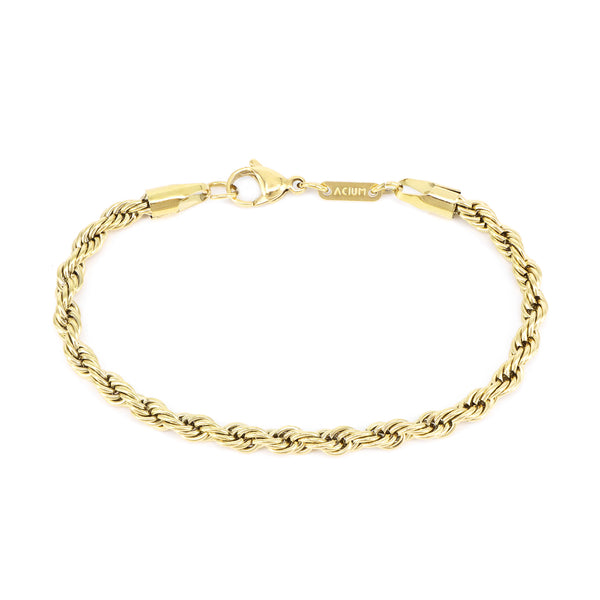 Armband mit französischen Gliedern , Gliedergröße: 1,0 x 5,0 mm. Vergoldet
