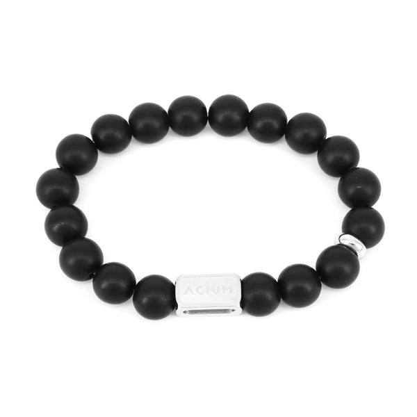 BRACELET BASIC BLACK NUGGET LARGE BLACK RIGID GLASS MEDIUM