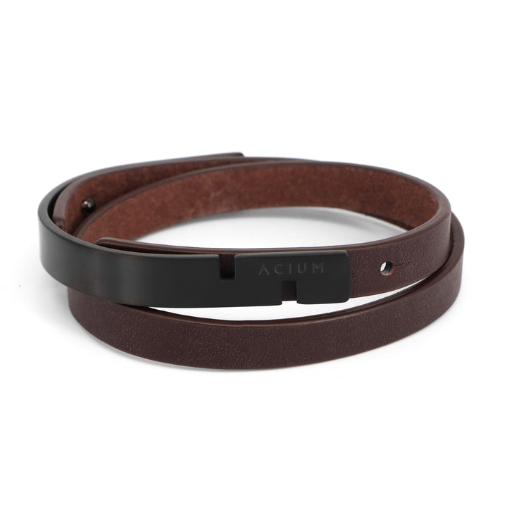 Armband Basic Cinto Braunes Leder Brown Leder