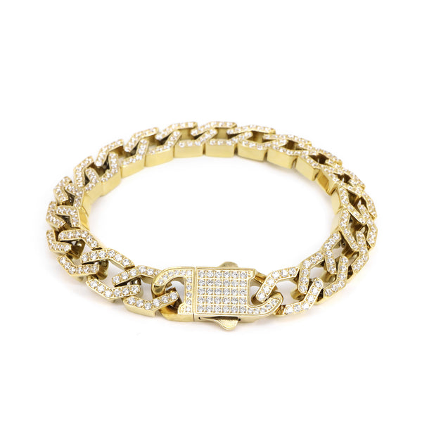 Armband Basic Zirkonias Vergoldet Stahl