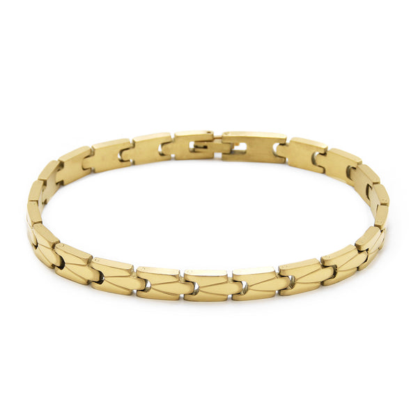 BRACELET BASIC TUNGSTENO GOLD PLATED 21