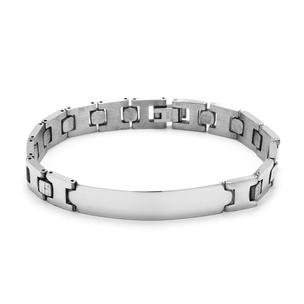 BRACELET BASIC CLOCK TYPE LINKS STEEL 21