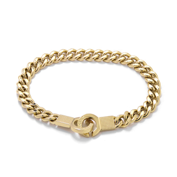 BRACELET BASIC MODLINKS ACIUM FIXED LARGE GOLD PLATED 21