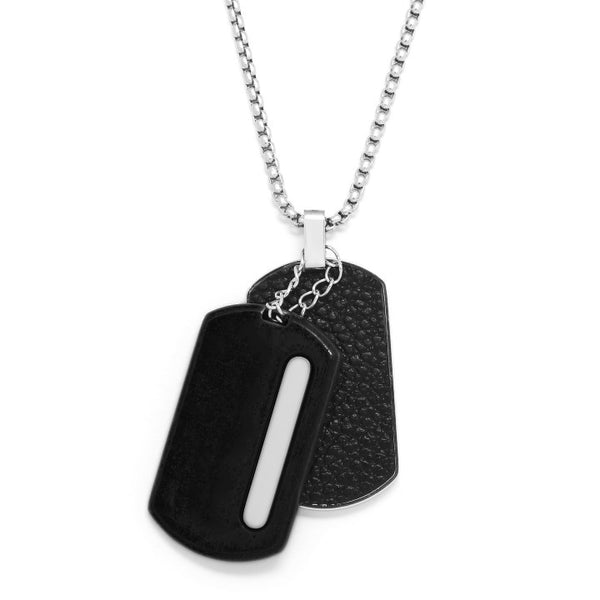 NECKLACE PRIME  MODULATED DOUBLE BLAEN BLACK