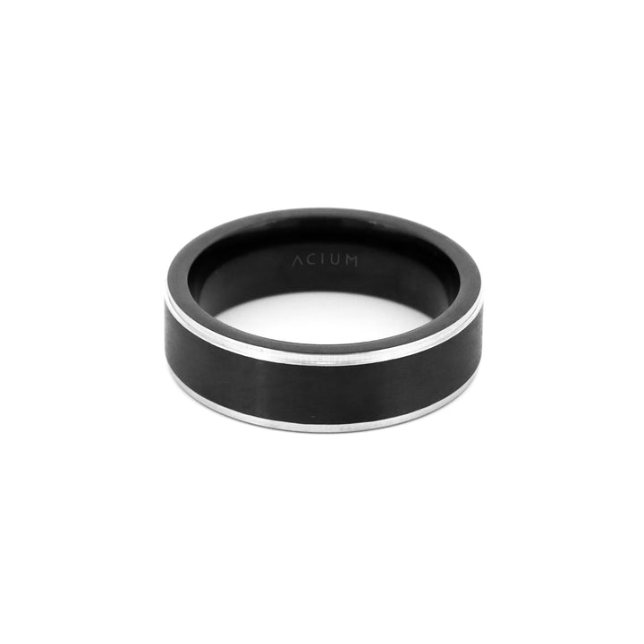 Ring Casual Black Centerline Steel BL