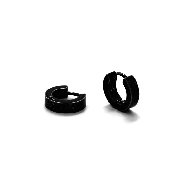 EARRING BASIC LOOP CLIP CLOSURE BLACK